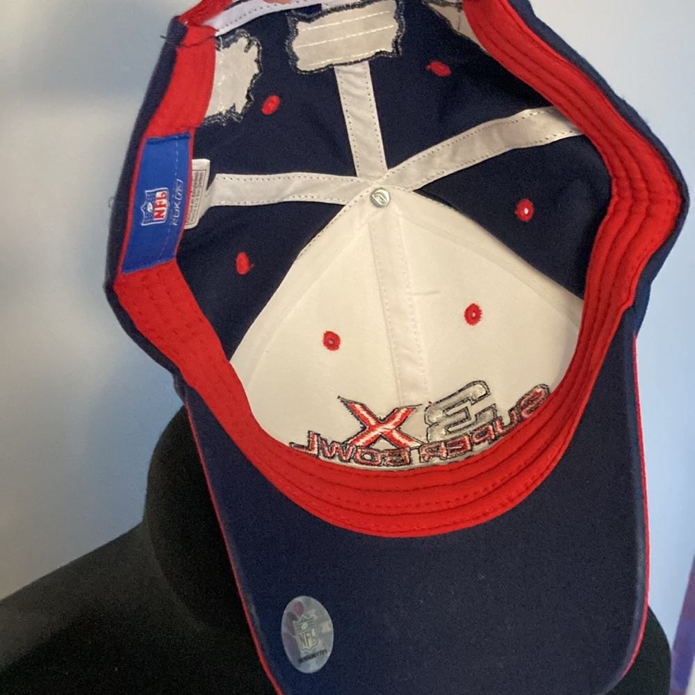 NFL New England Patriots 3X Super Bowl Champion Baseball Cap - Picture 5 of 8